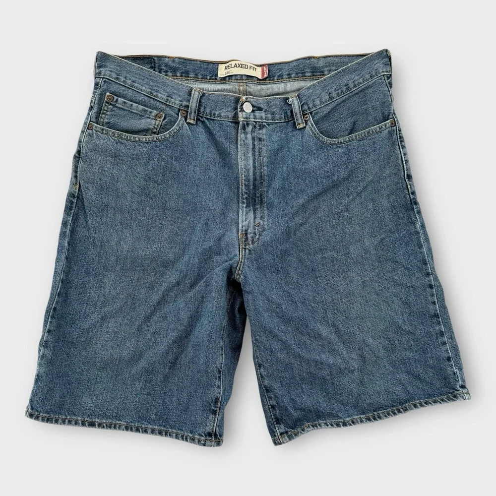 Levis 550 Shorts Mens 38‎ Jorts Denim Y2K Baggy Medium Wash Cotton Skater Grunge